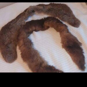 vintage real fur collars for coats, sweaters, or scarves(mink and rabbit?)